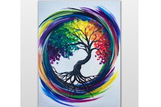 Paint Nite: Rainbow Tree of Life